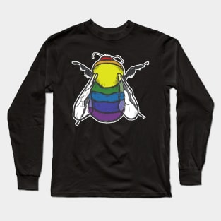 Rainbow Bee Long Sleeve T-Shirt